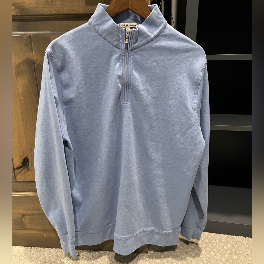 Men’s Peter Millar Zip Up Sweater | blue